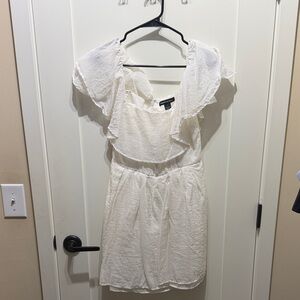 White Something Navy dress